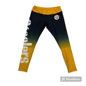 Pittsburgh Steelers NFL Womens Size Large Leggings Athletic Pants Football